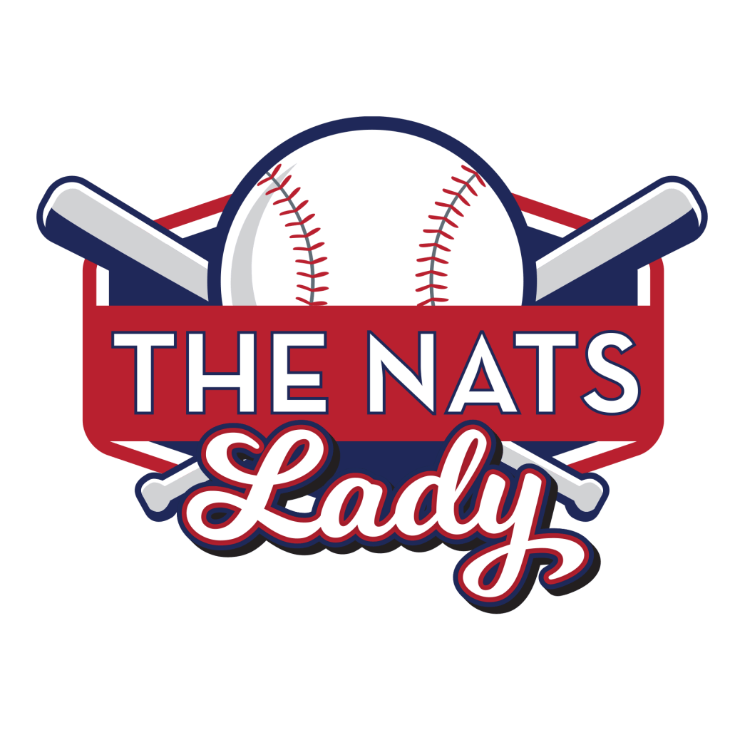 The NATS Lady logo of two bats over a baseball.